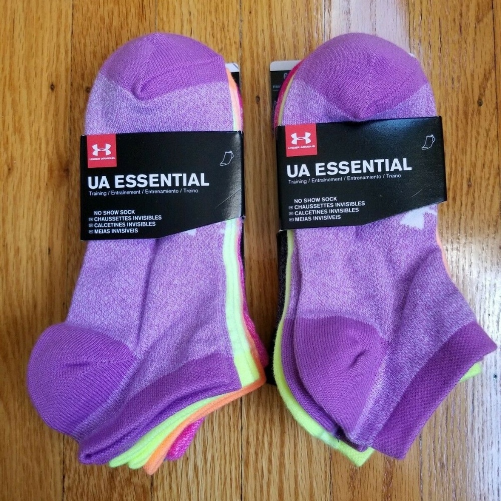 U.A Essential No Show Socks 12 Pairs M(6-9)/Y4-Y8